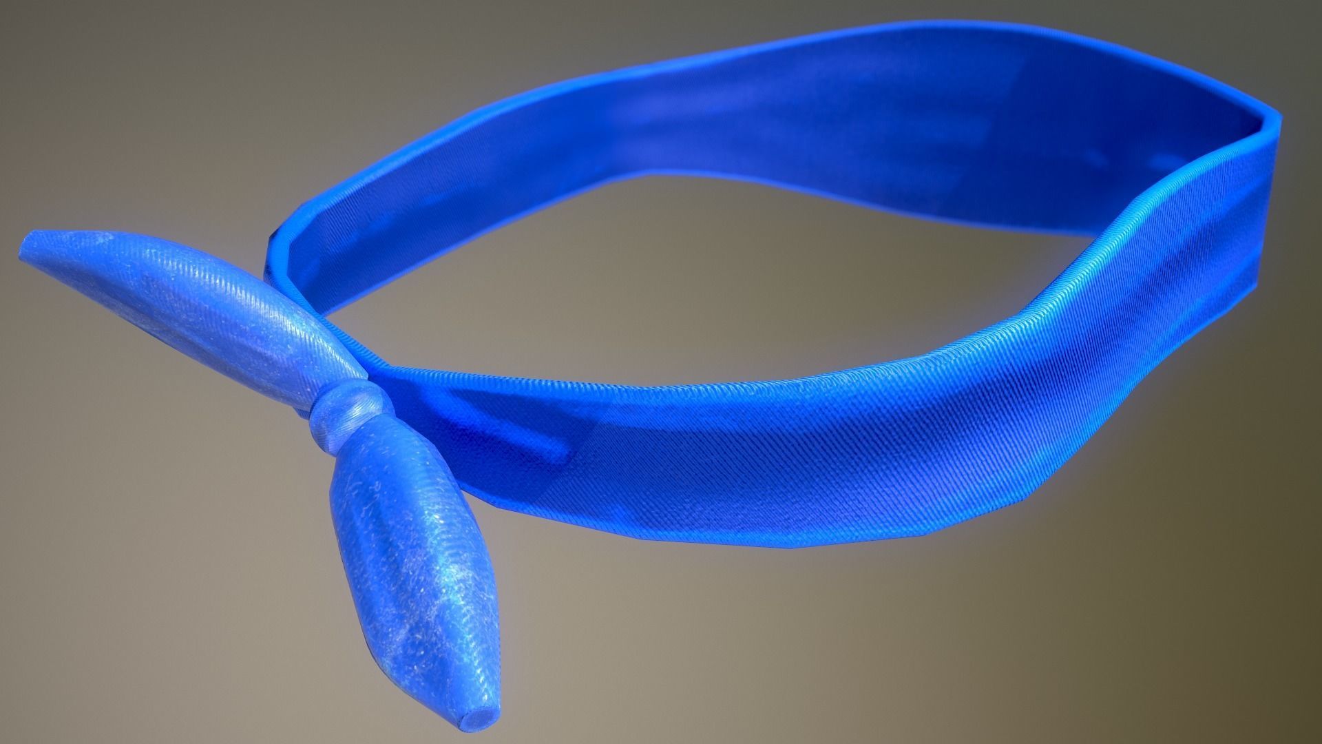 Naruto anime headband Low-poly 3D model_6