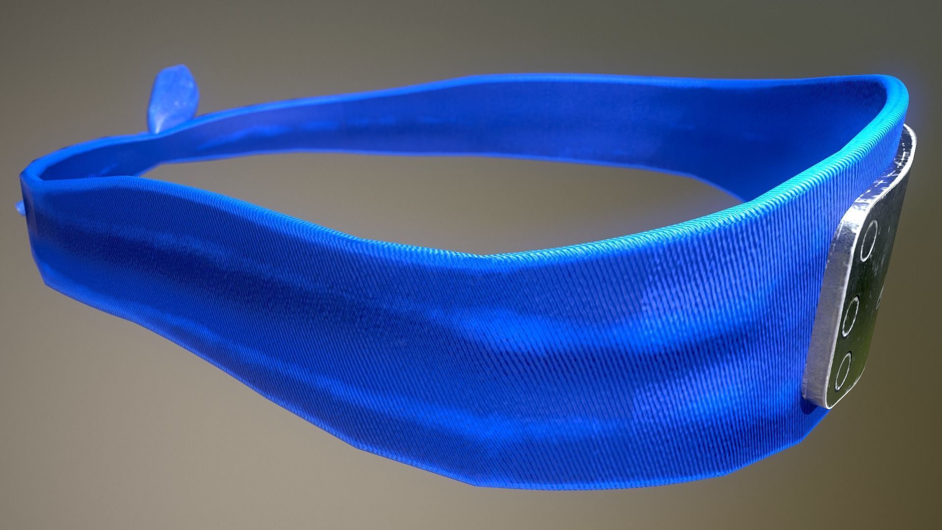 Naruto anime headband Low-poly 3D model_8