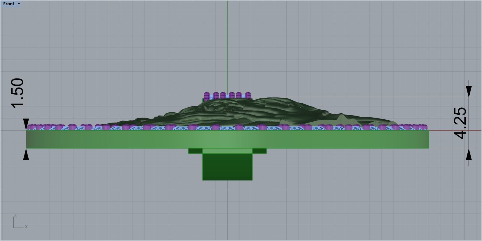 Jesus head pendant 3D print model_2