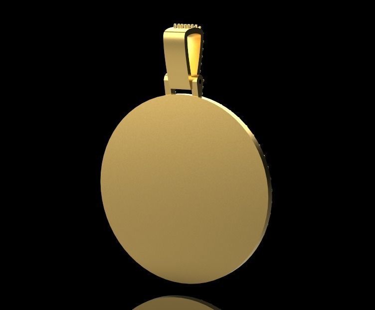 Jesus head pendant 3D print model_8