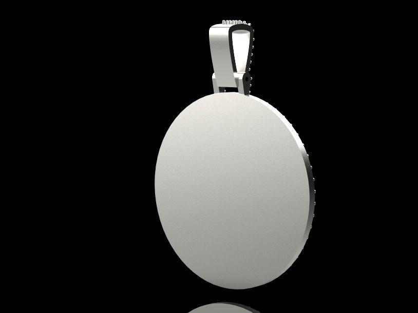 Jesus head pendant 3D print model_16