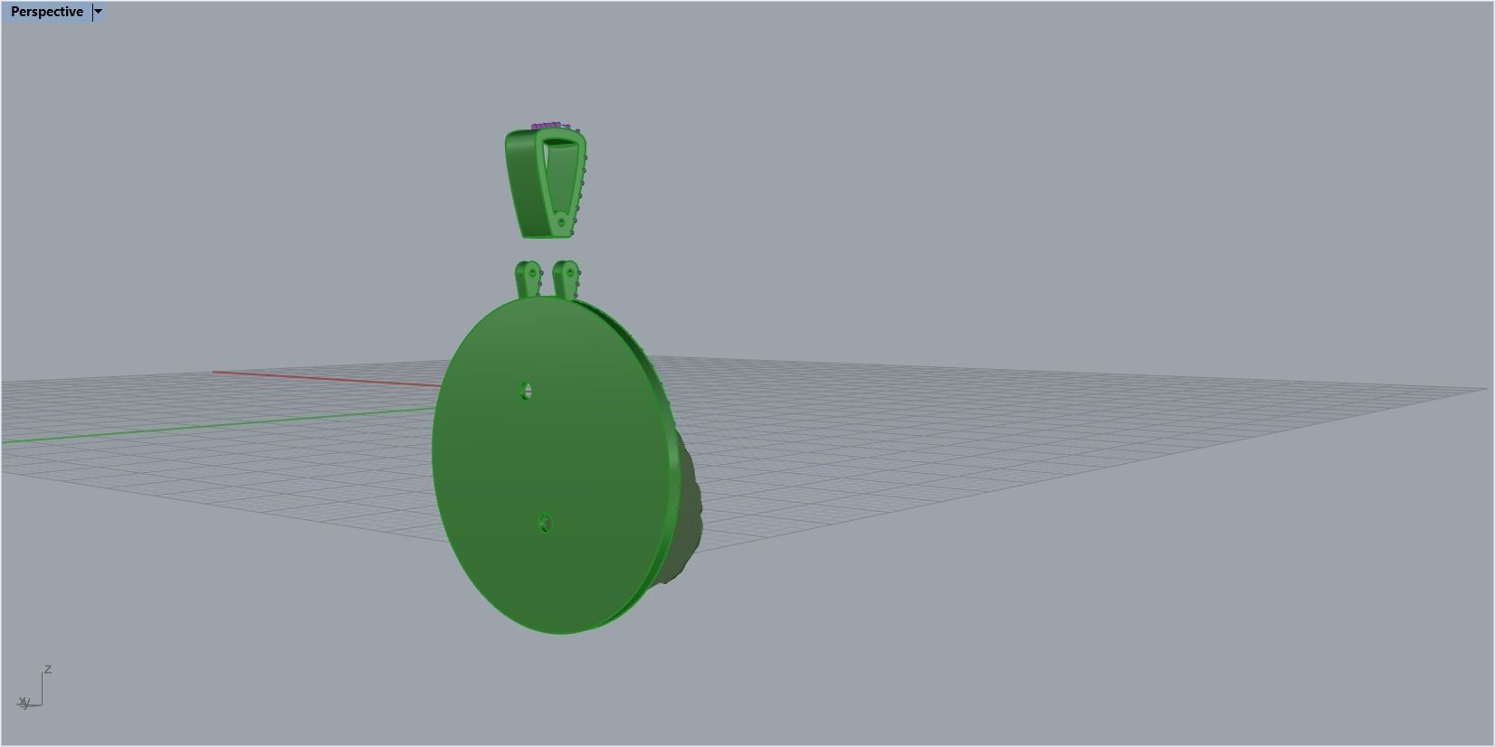 Jesus head pendant 3D print model_23