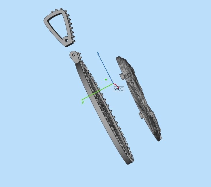 Jesus head pendant 3D print model_26