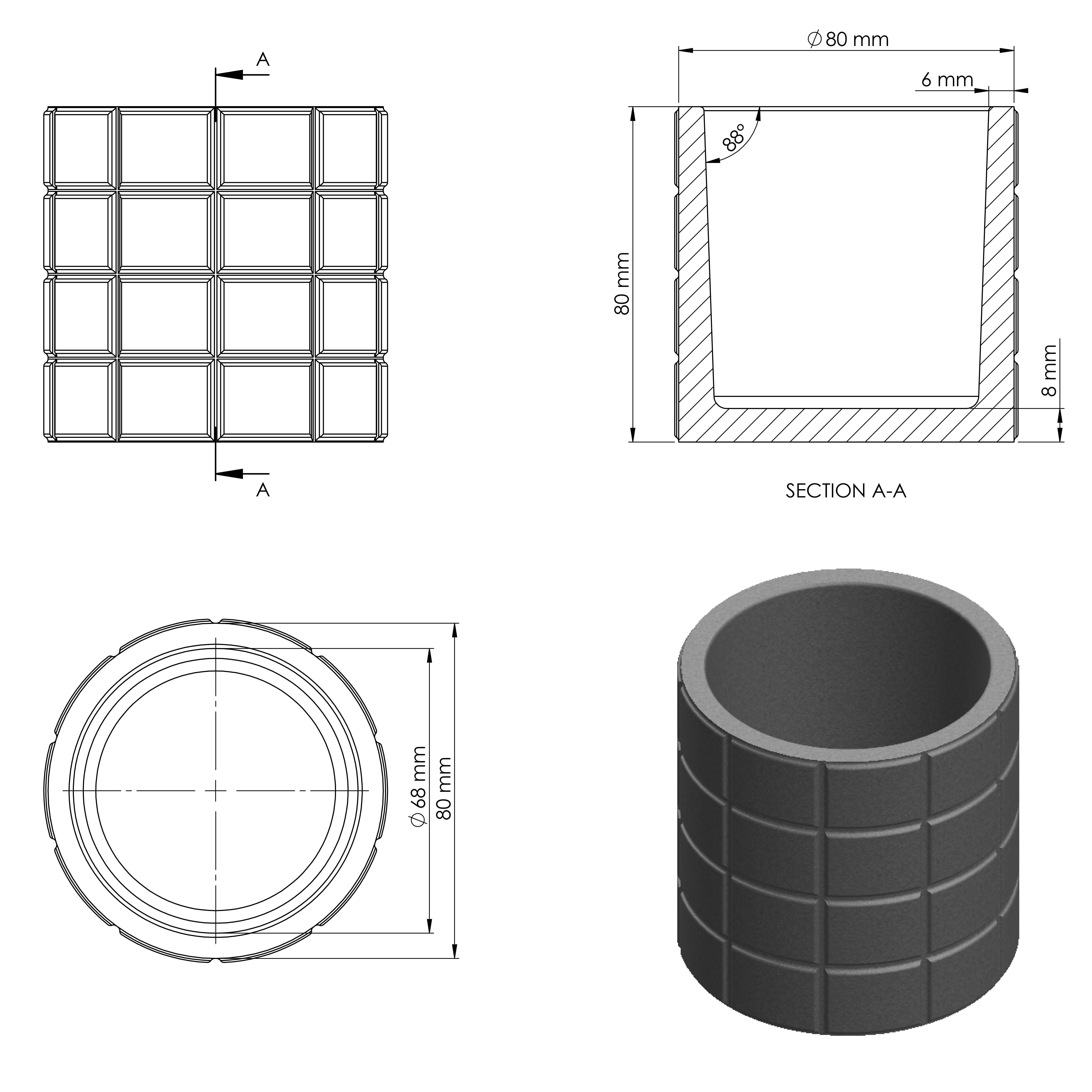 bathroom accessories for silicone mold 1-2 3D print model_14