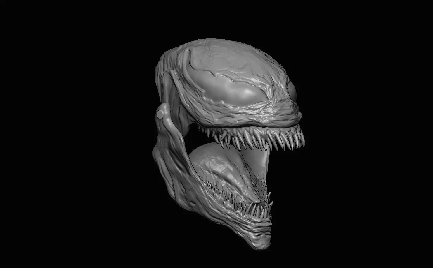 Venom wraith hand puppet model 3D model_0