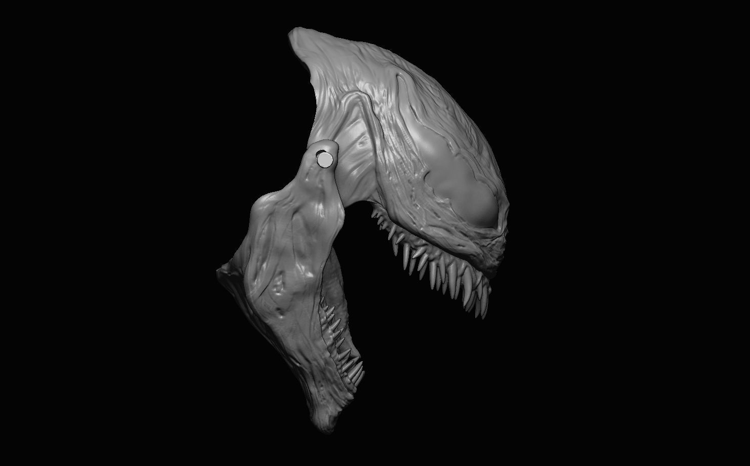 Venom wraith hand puppet model 3D model_6