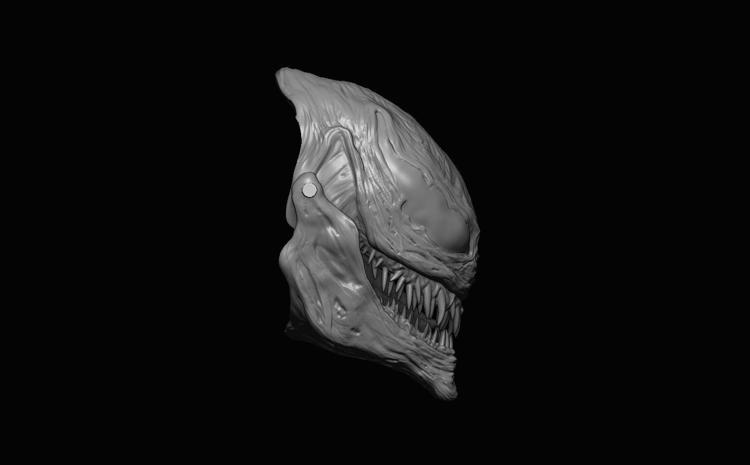 Venom wraith hand puppet model 3D model_2
