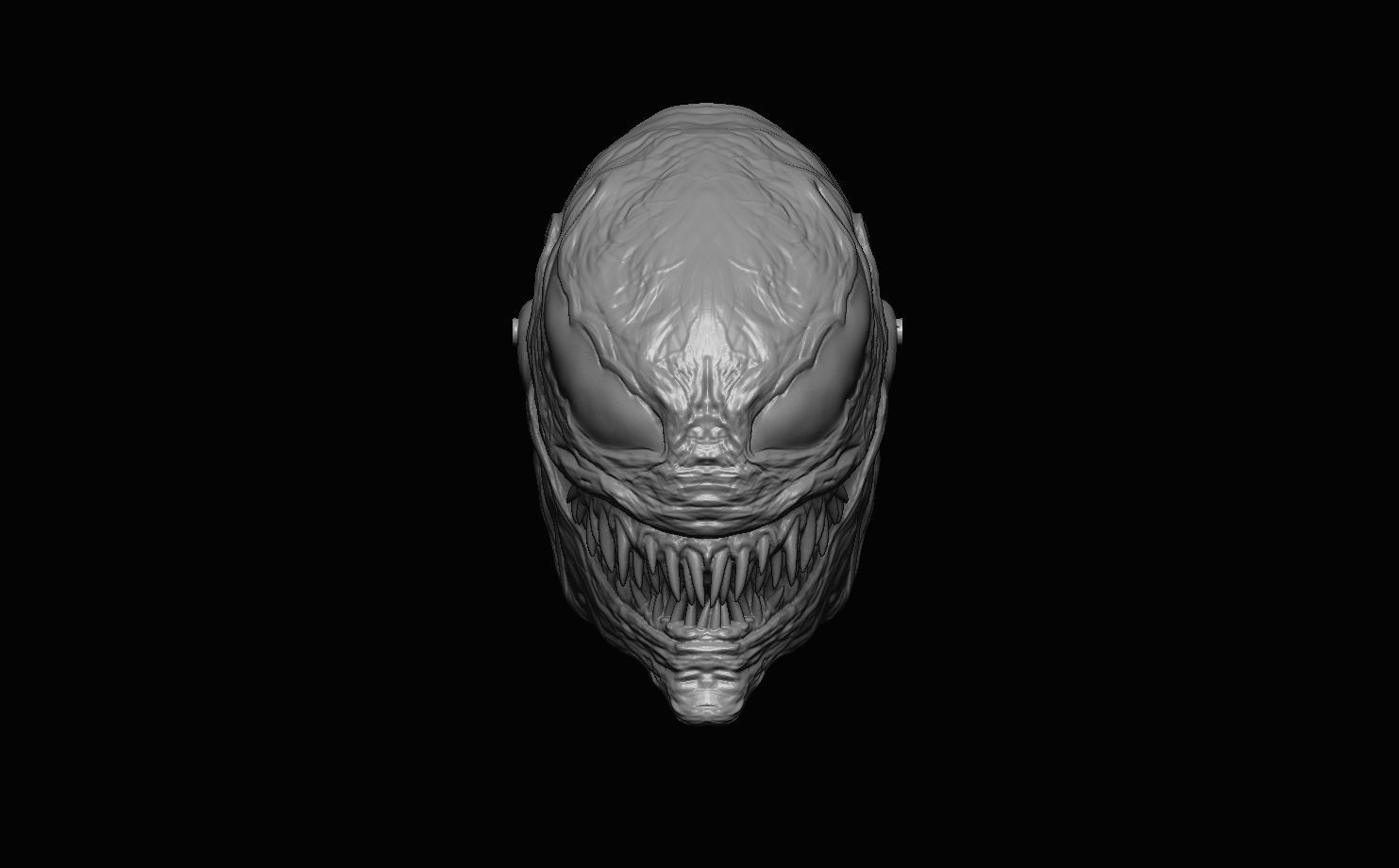 Venom wraith hand puppet model 3D model_1