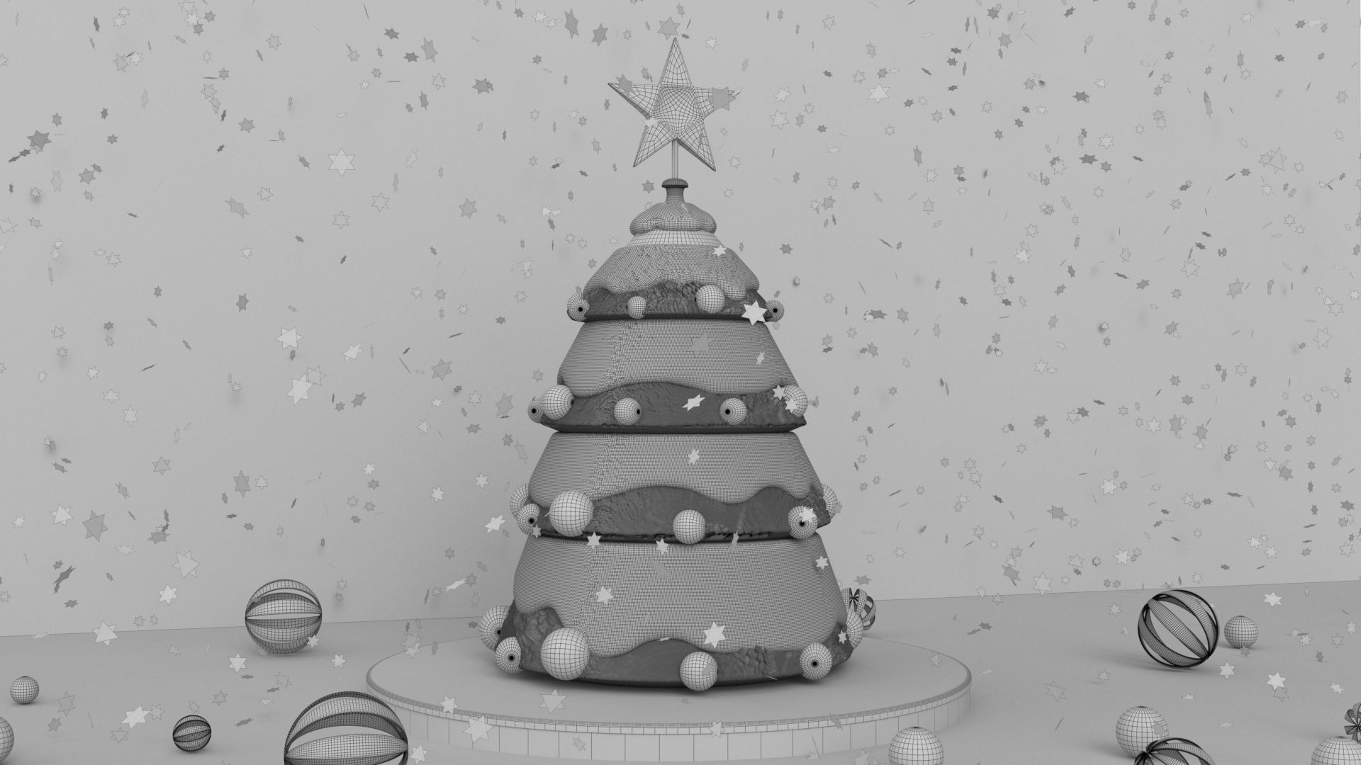 New Year 2022 3D model_4