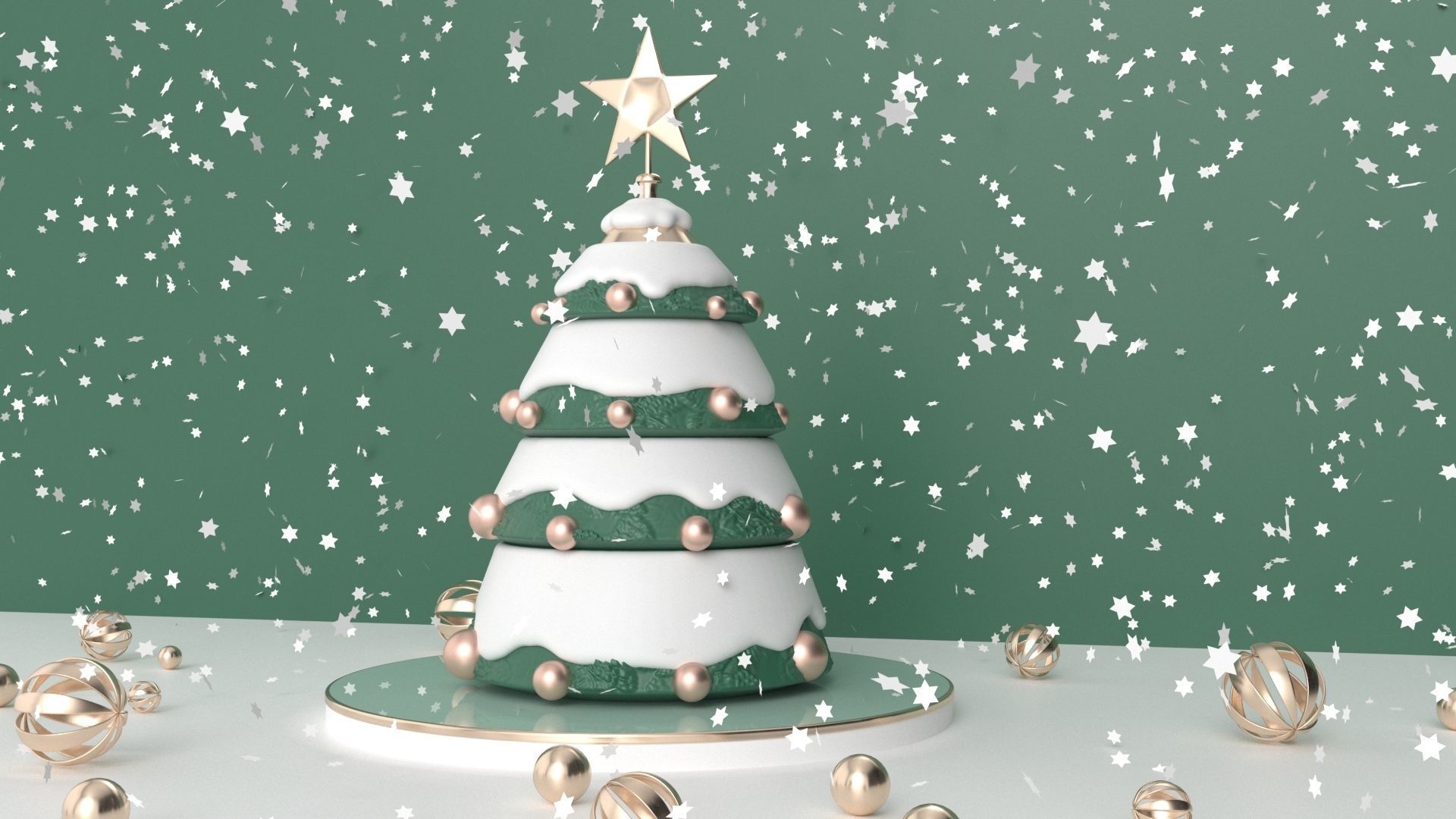 New Year 2022 3D model_1