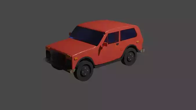 niva car 3D model