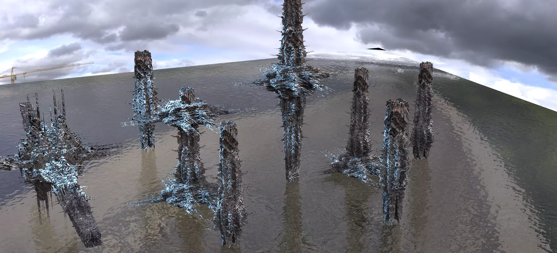 Space Station Set Kit bash 1 3D model_0