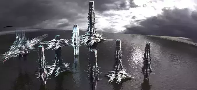 Space Station military set light Kitbash