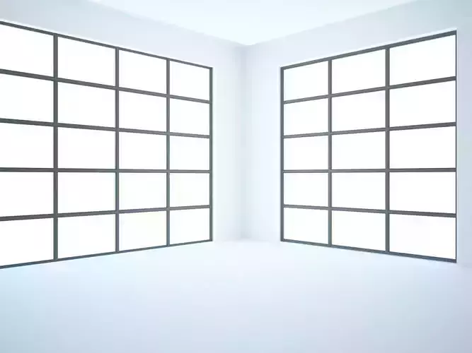 Ready to render and decorate interior scene room