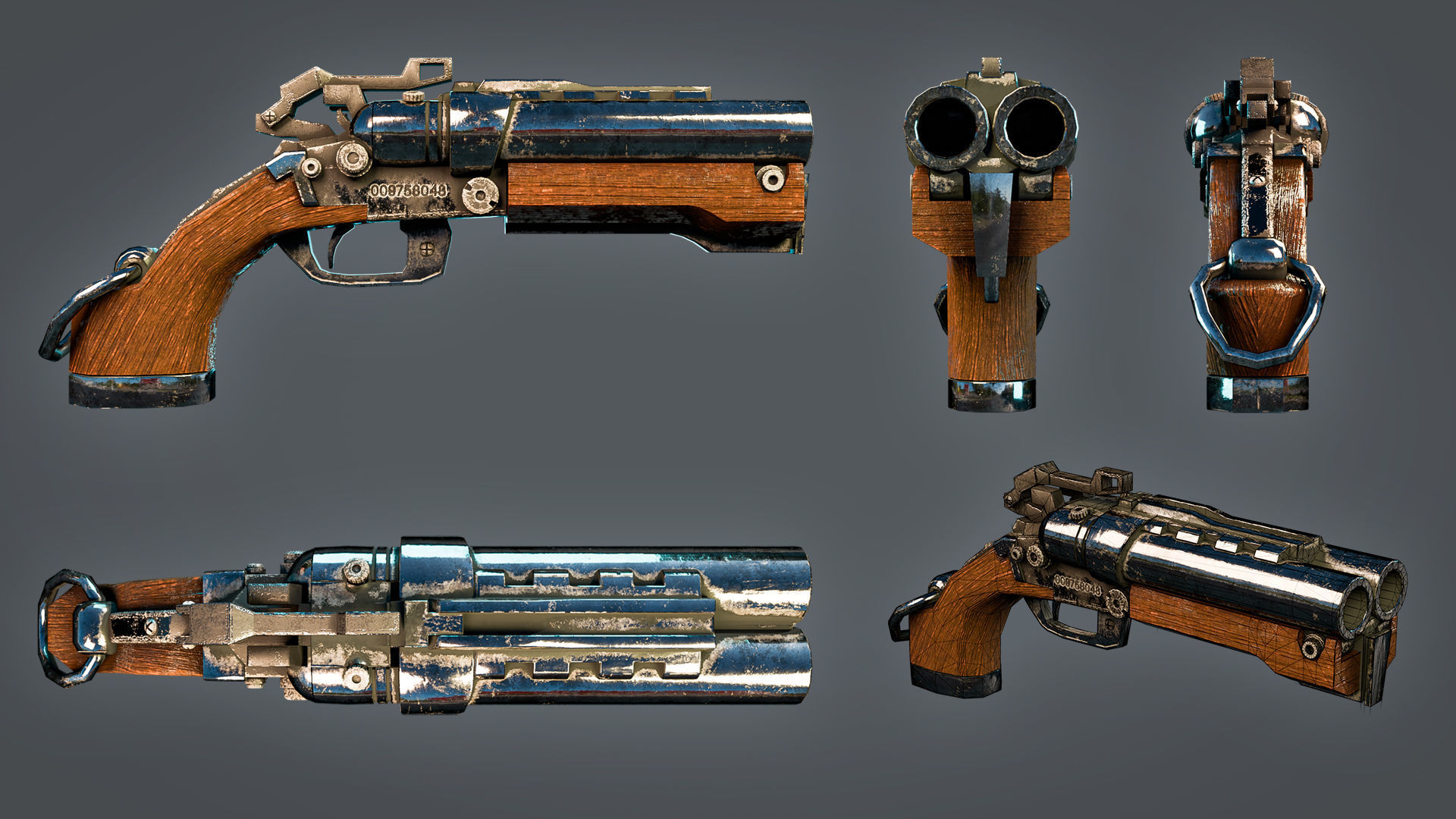 Pirate Pistol 3D model_2