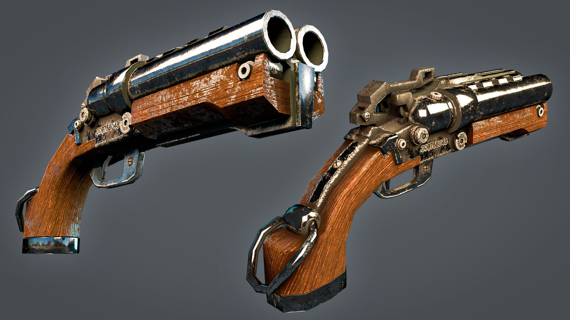 Pirate Pistol 3D model_1