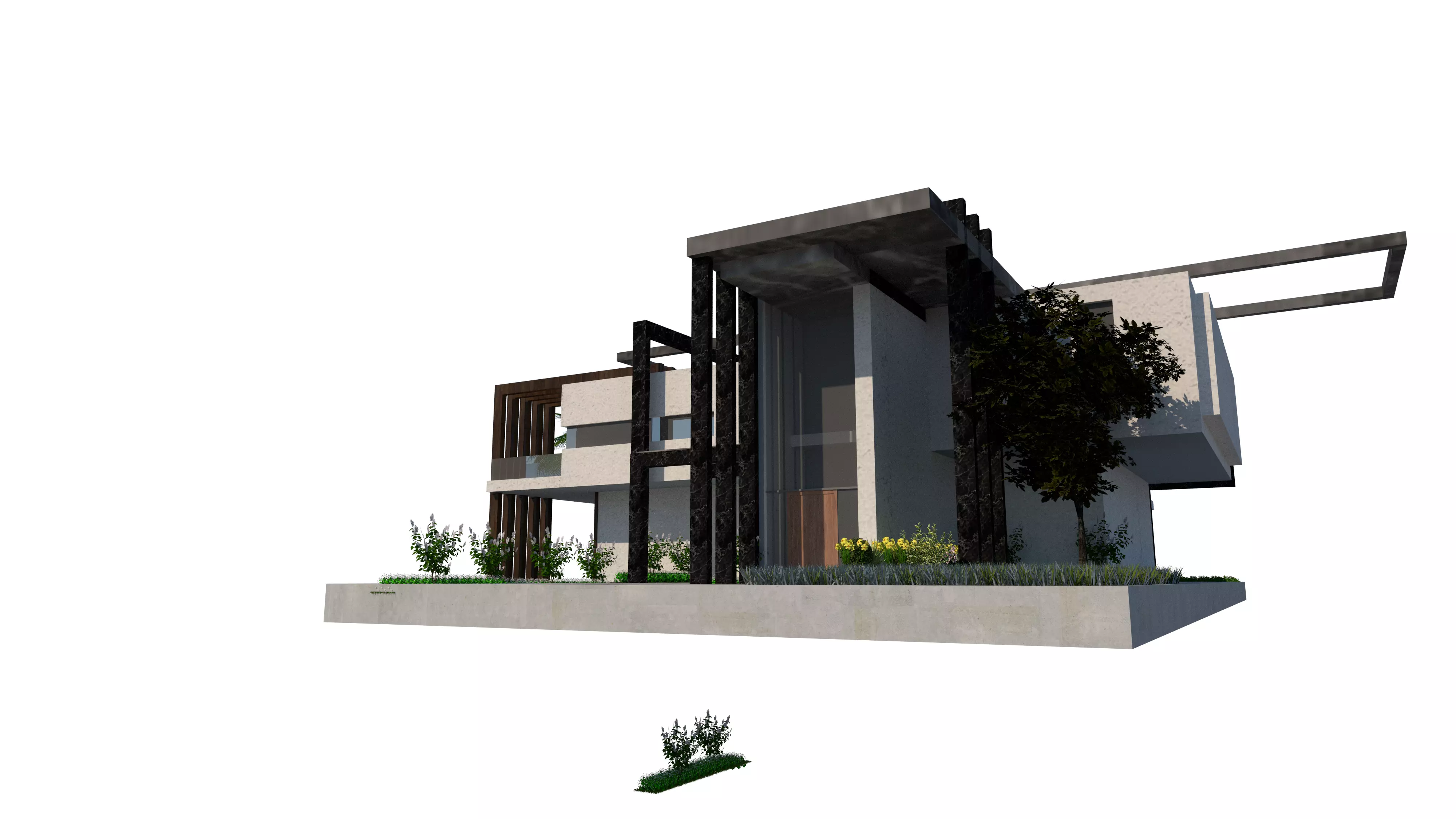 modern house Free 3D model