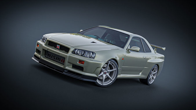 Nissan Skyline GTR R34 V - Spec II 3D model | CGTrader