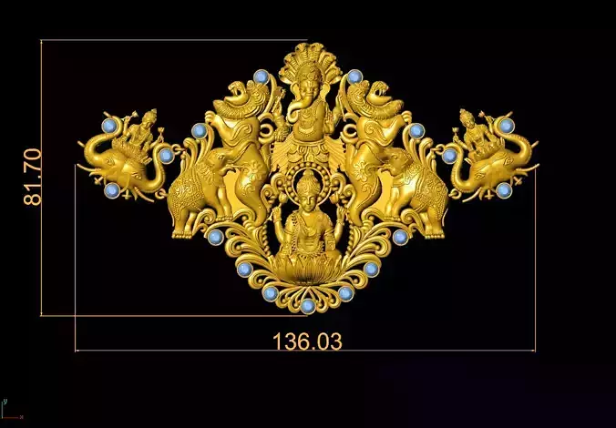 NACKLACE ornate gold ornament