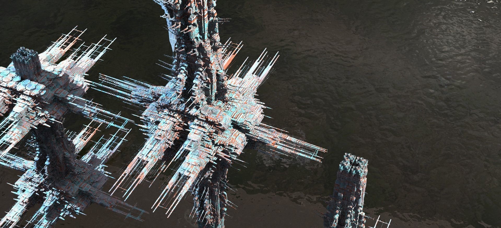 Jupiter base collection 3D model_2