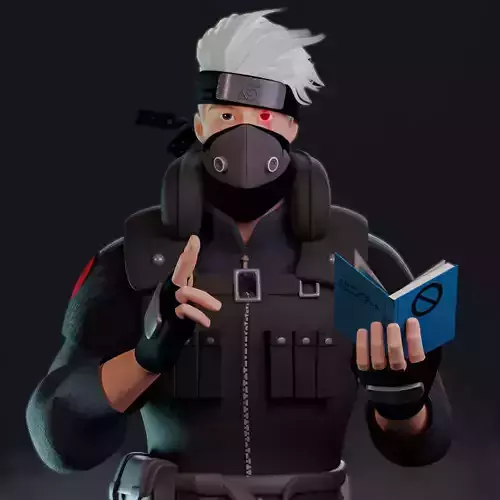 naruro-hatake kakashi  Low-poly 3D model