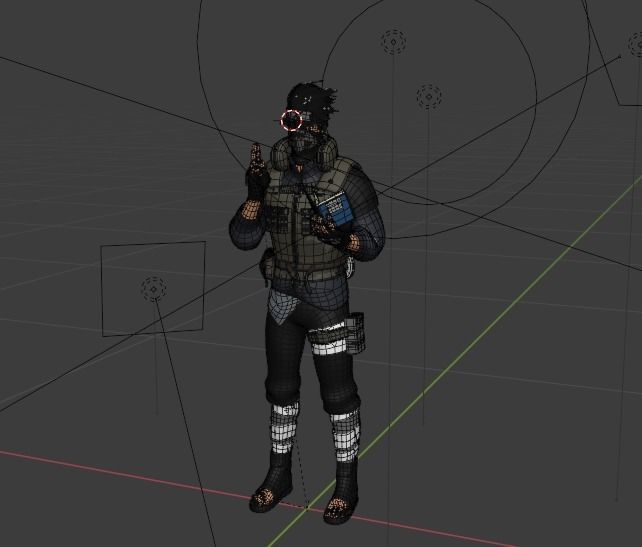 naruro-hatake kakashi  Low-poly 3D model_4