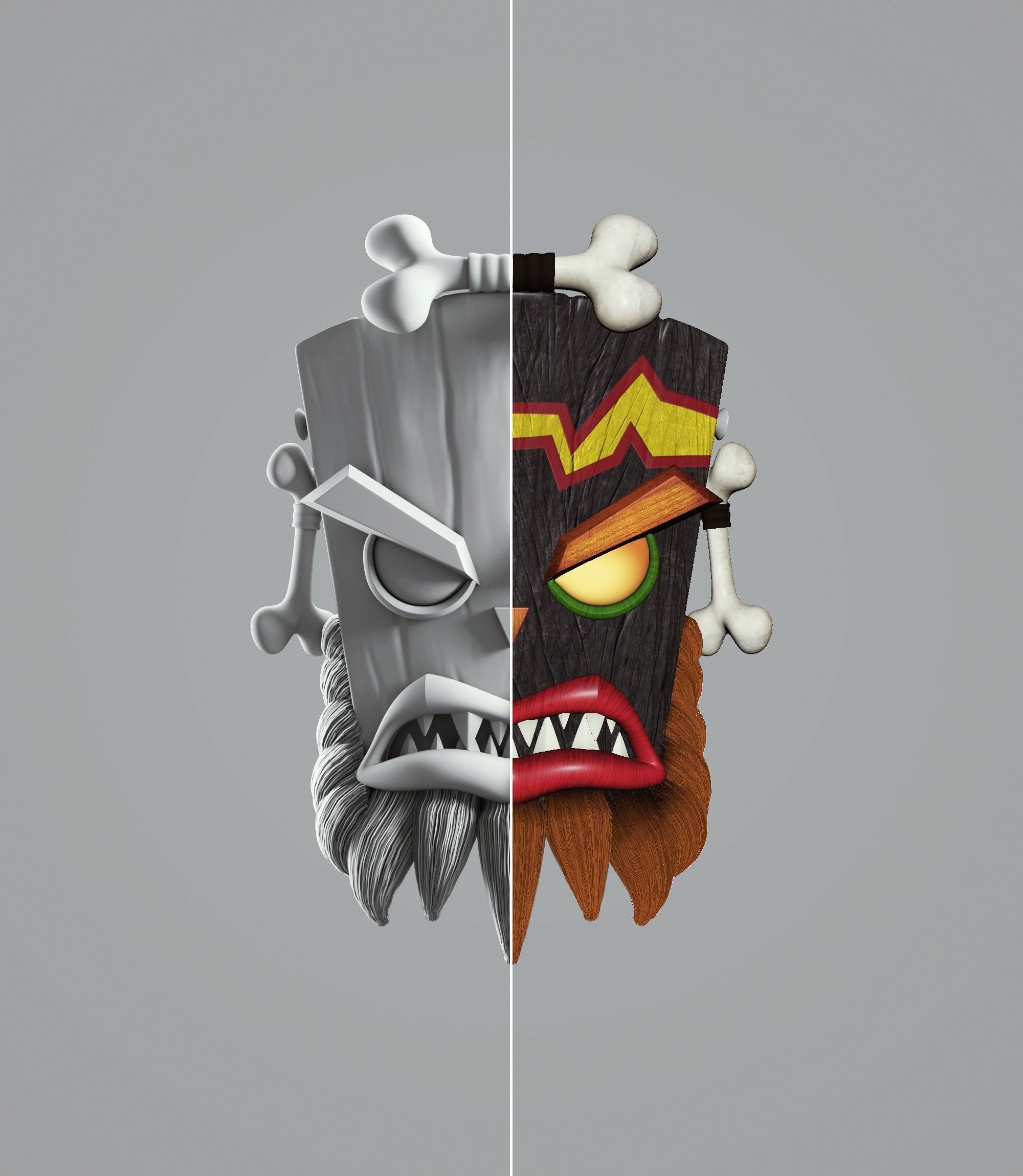 Character Uka Uka 3D model_4