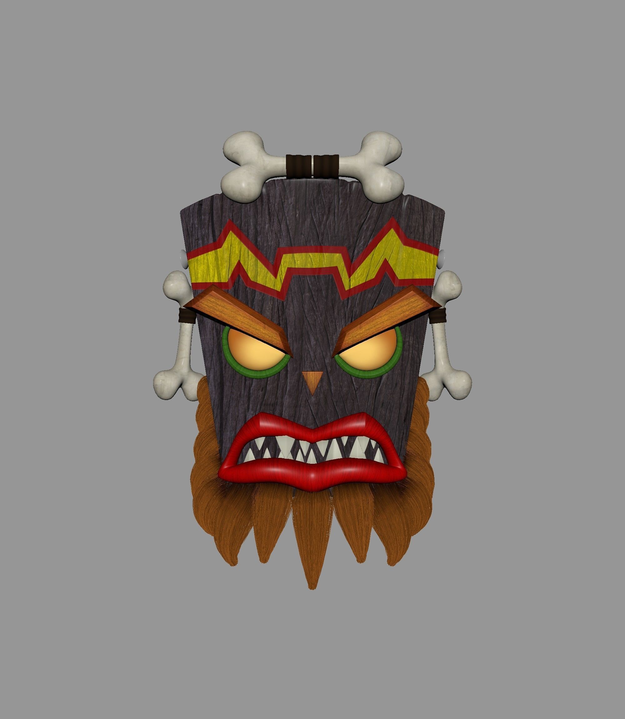 Character Uka Uka 3D model_2