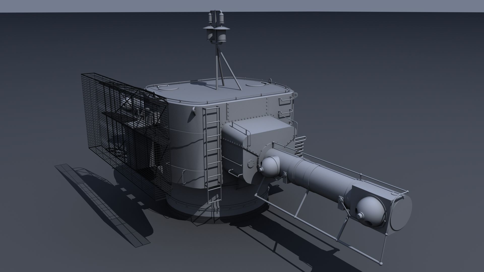 Bismarck 10m Main Rangefinders pack Free 3D model_3