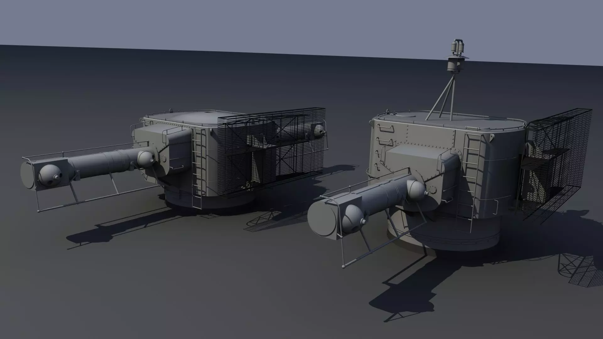 Bismarck 10m Main Rangefinders pack Free 3D model_0