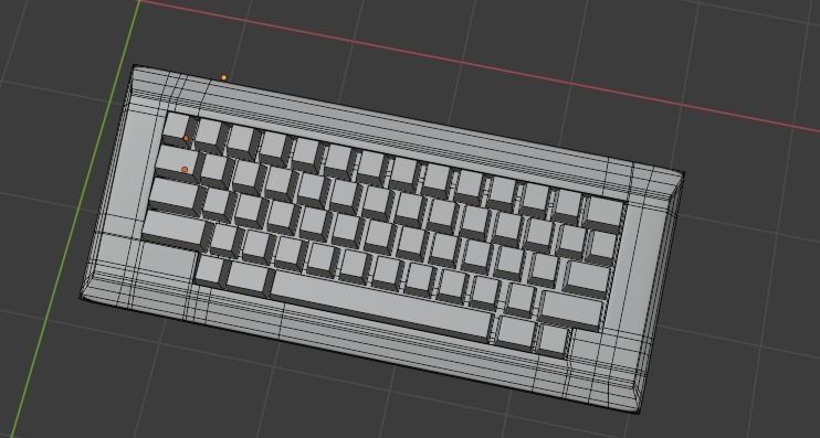 Keyboard Free 3D model_8