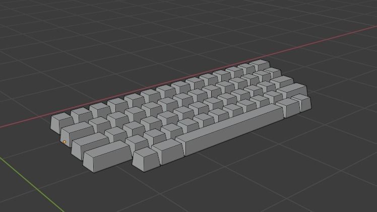 Keyboard Free 3D model_10