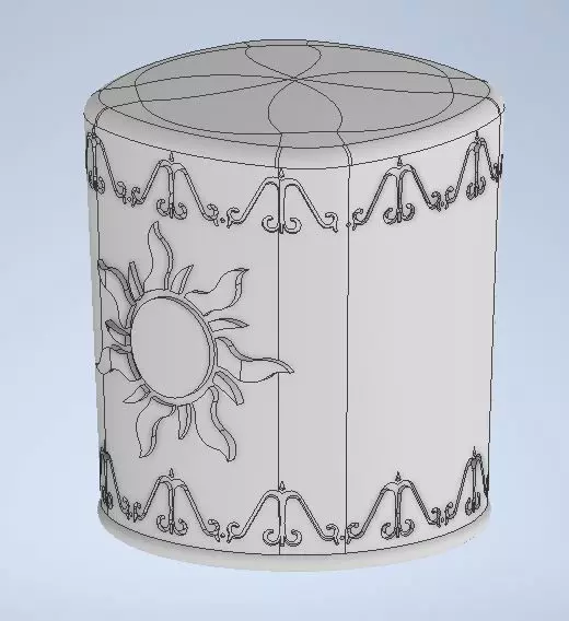 Lantern from tangled 3D print model_0