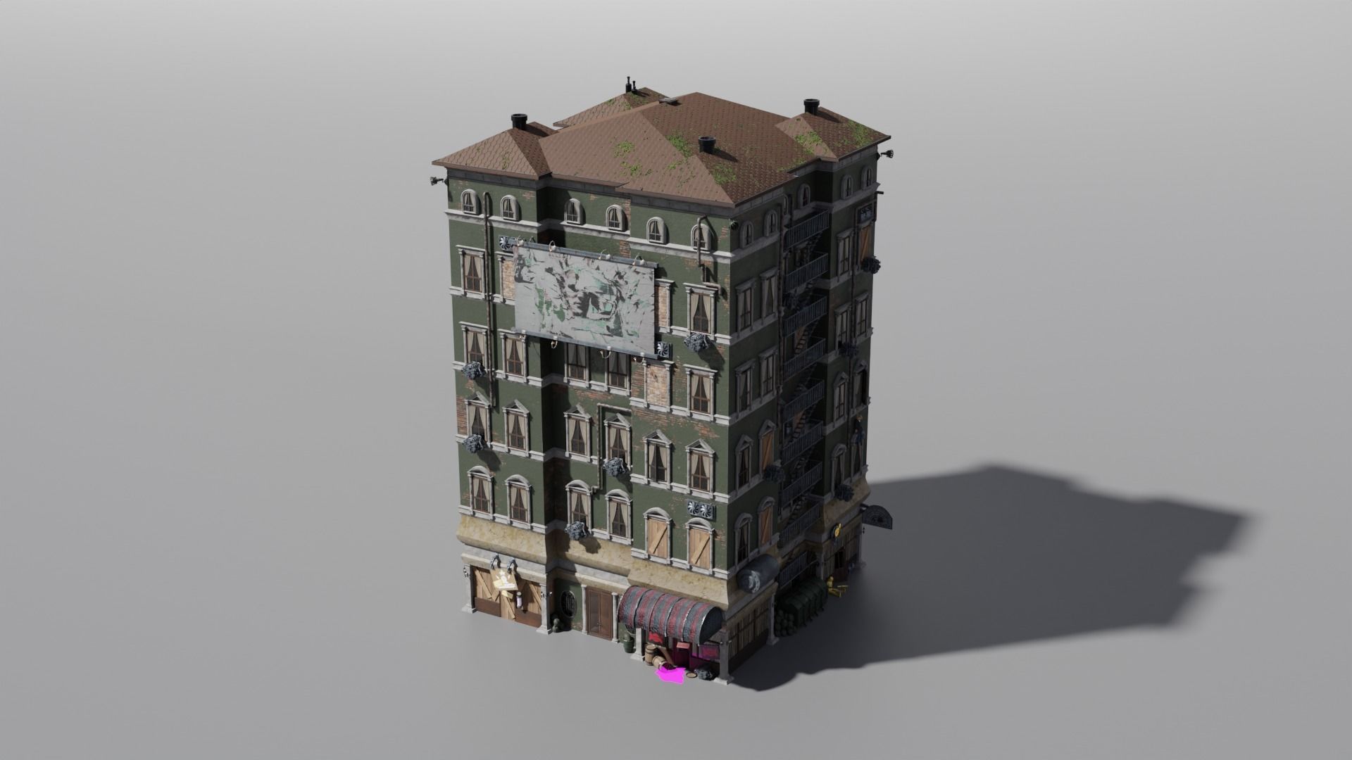 Building Type 1  3D model_1