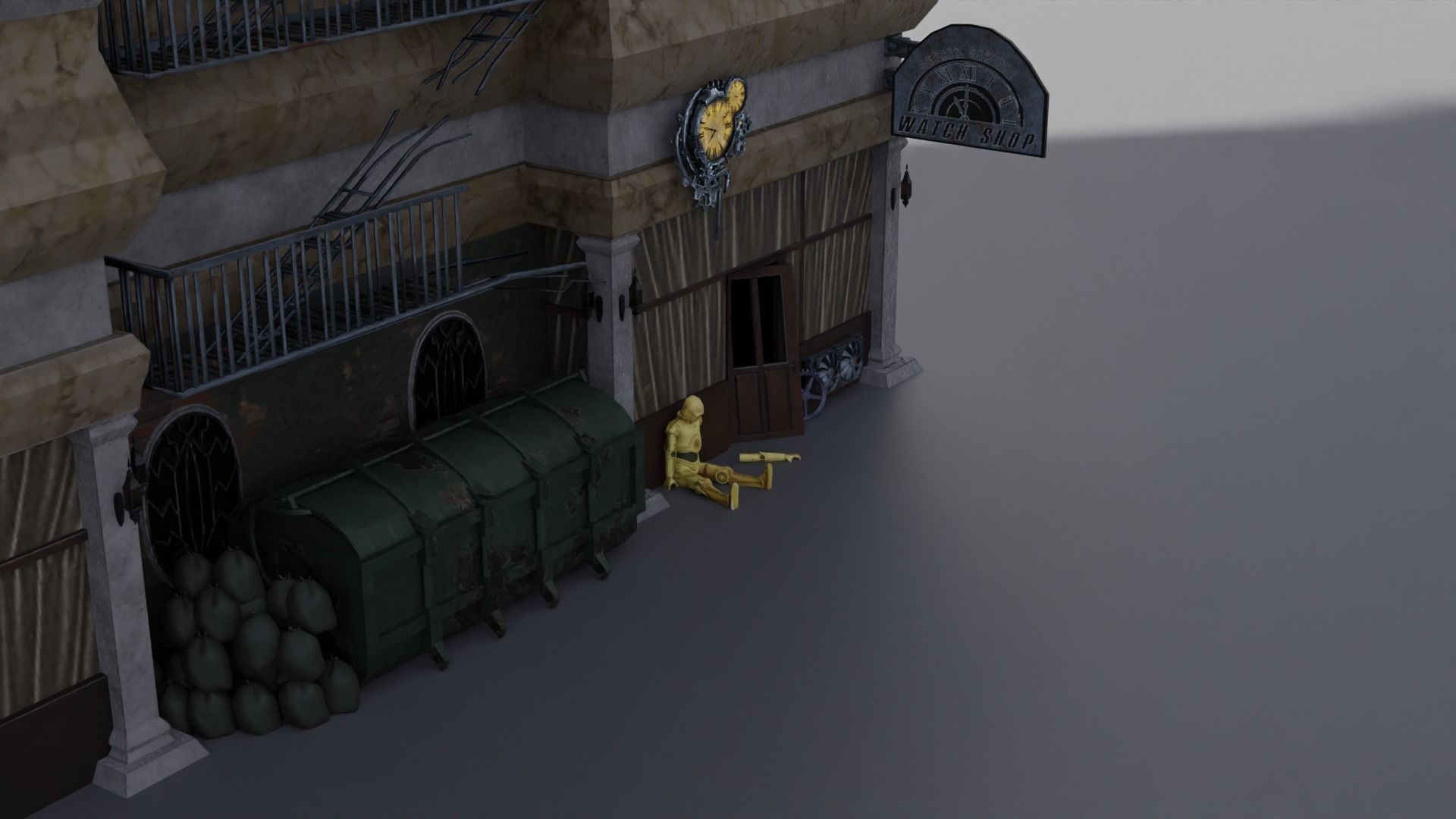 Building Type 1  3D model_6