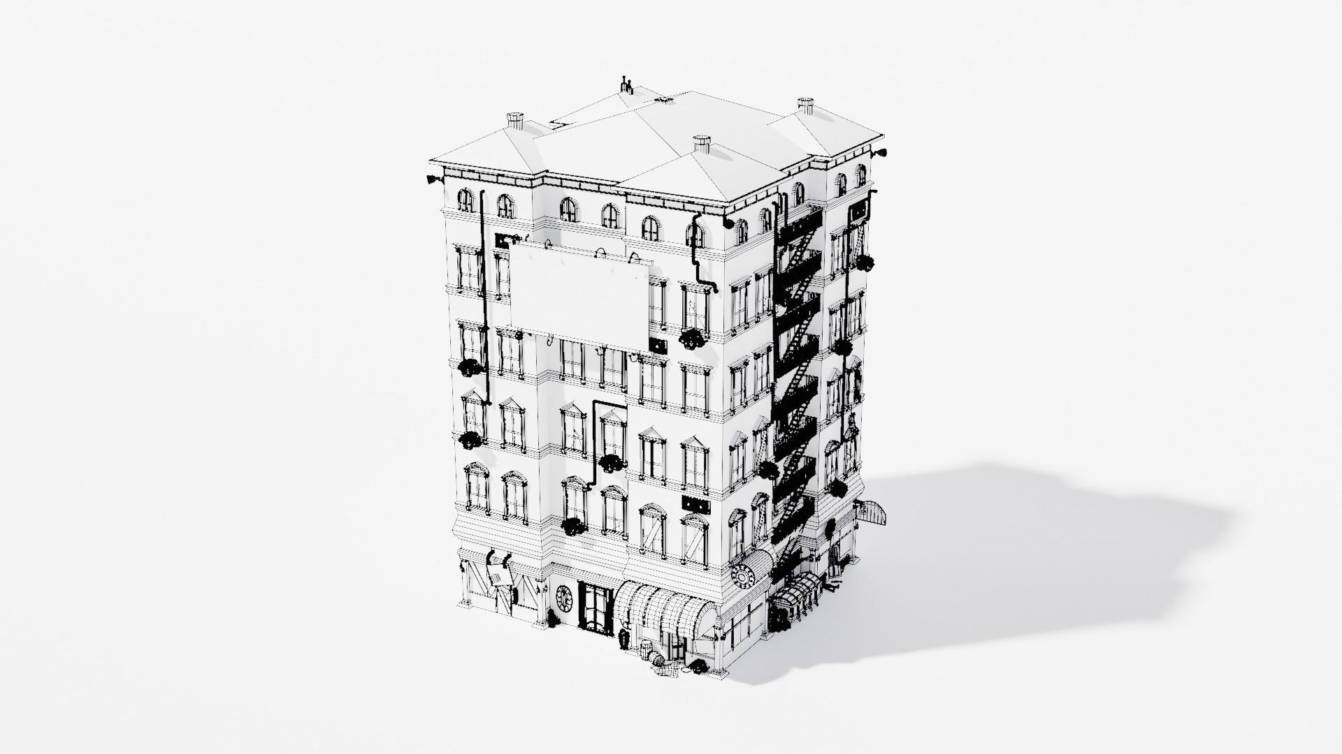 Building Type 1  3D model_2