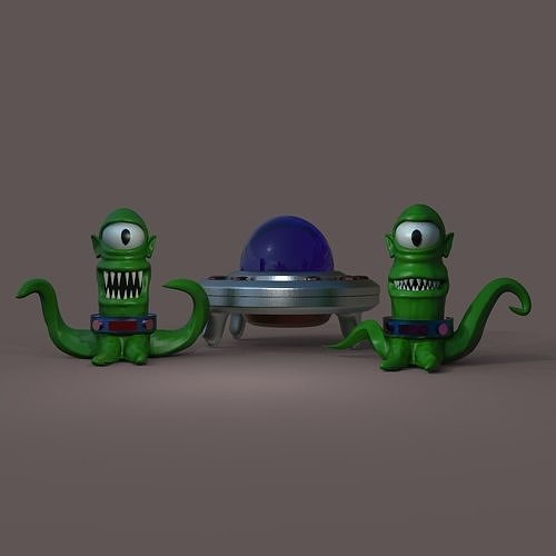 Kang and Kodos 3D print model
