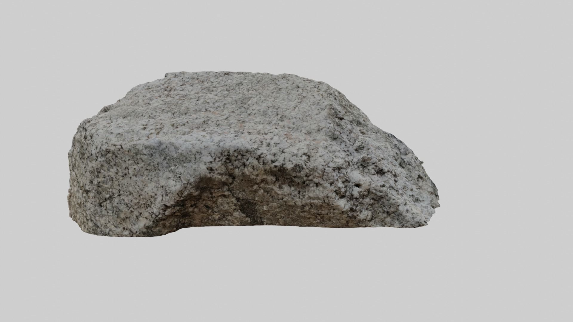Whitish forest stone 3D model_2