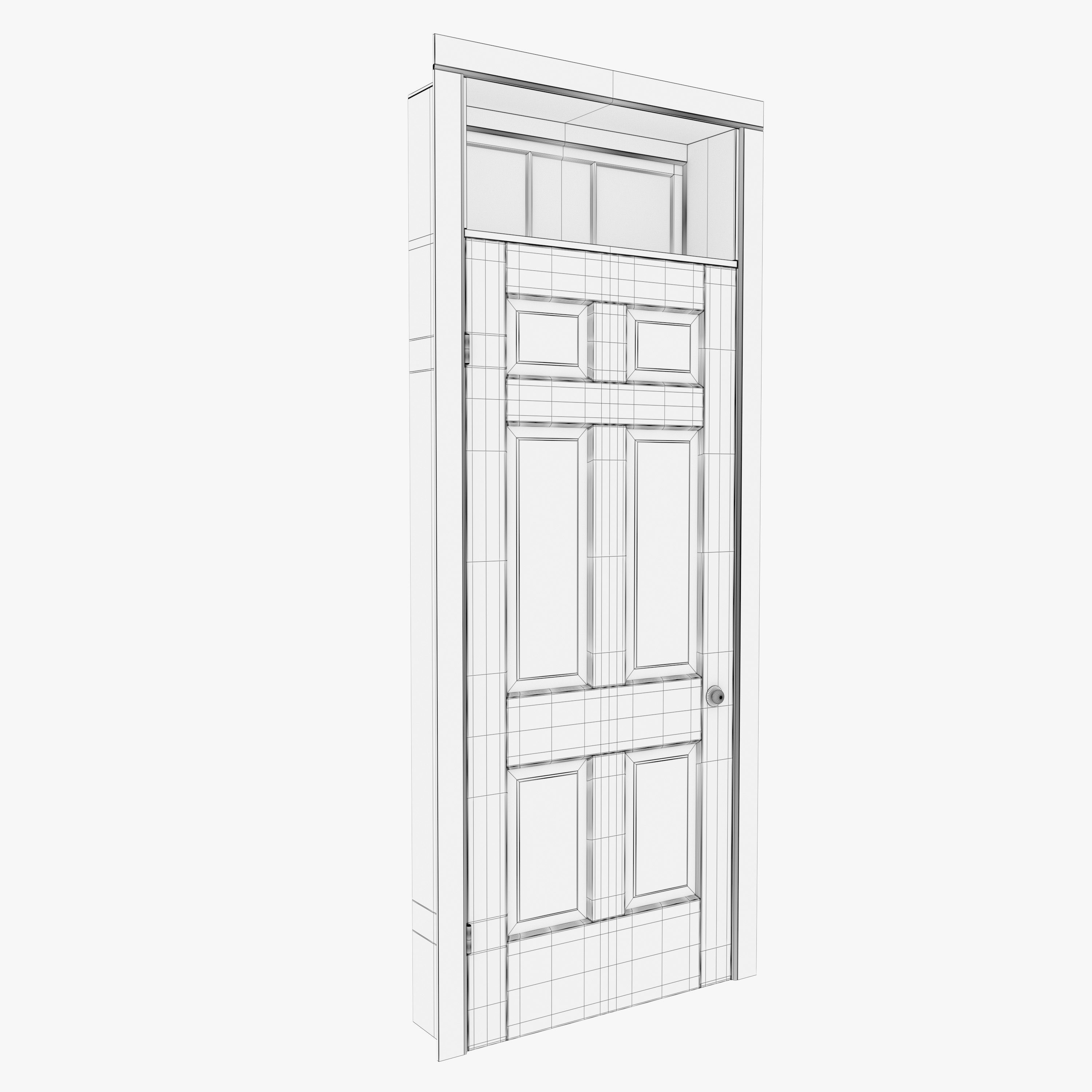 Old Door 3D model_7
