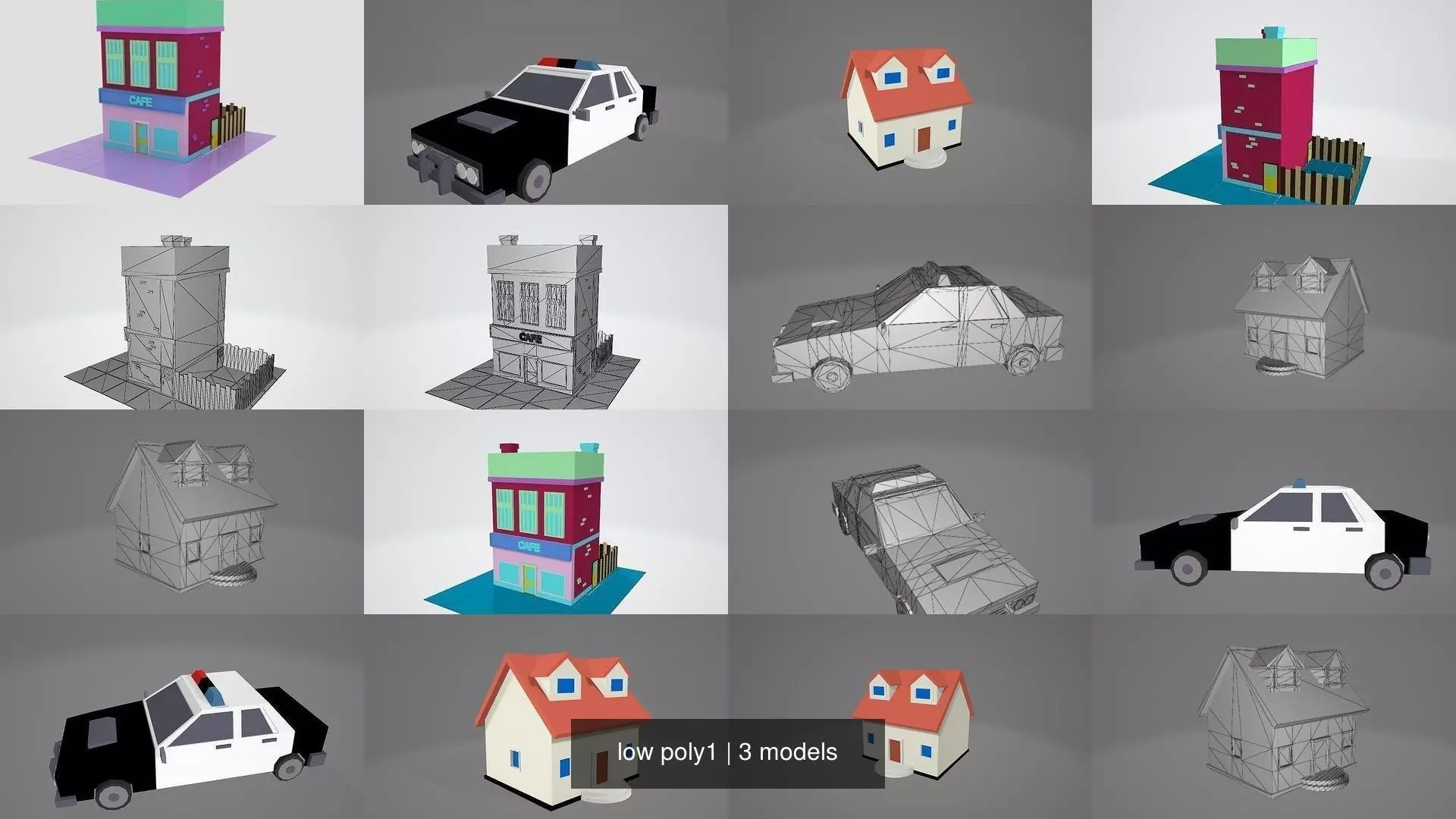low poly1 3D Model Collection_0