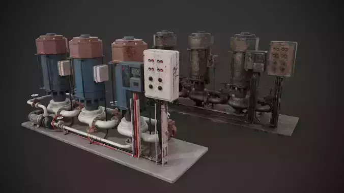 Industrial pump station