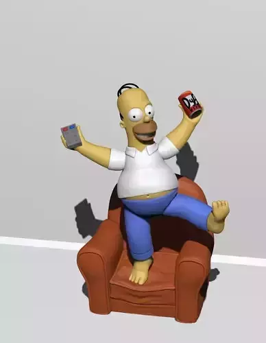 Homer Simpson 3D model for printing  