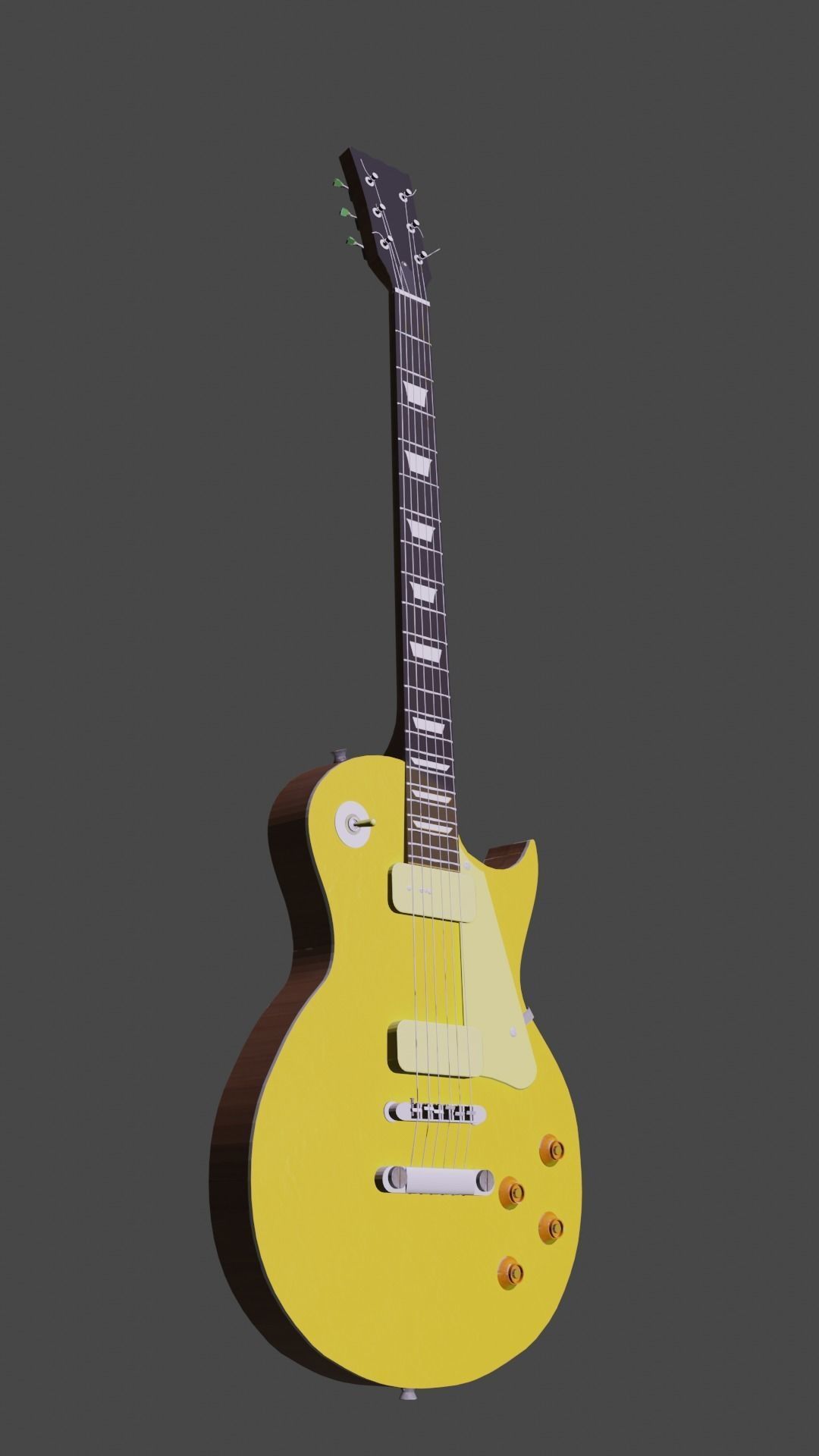 Les Paul Guitar 3D model_1