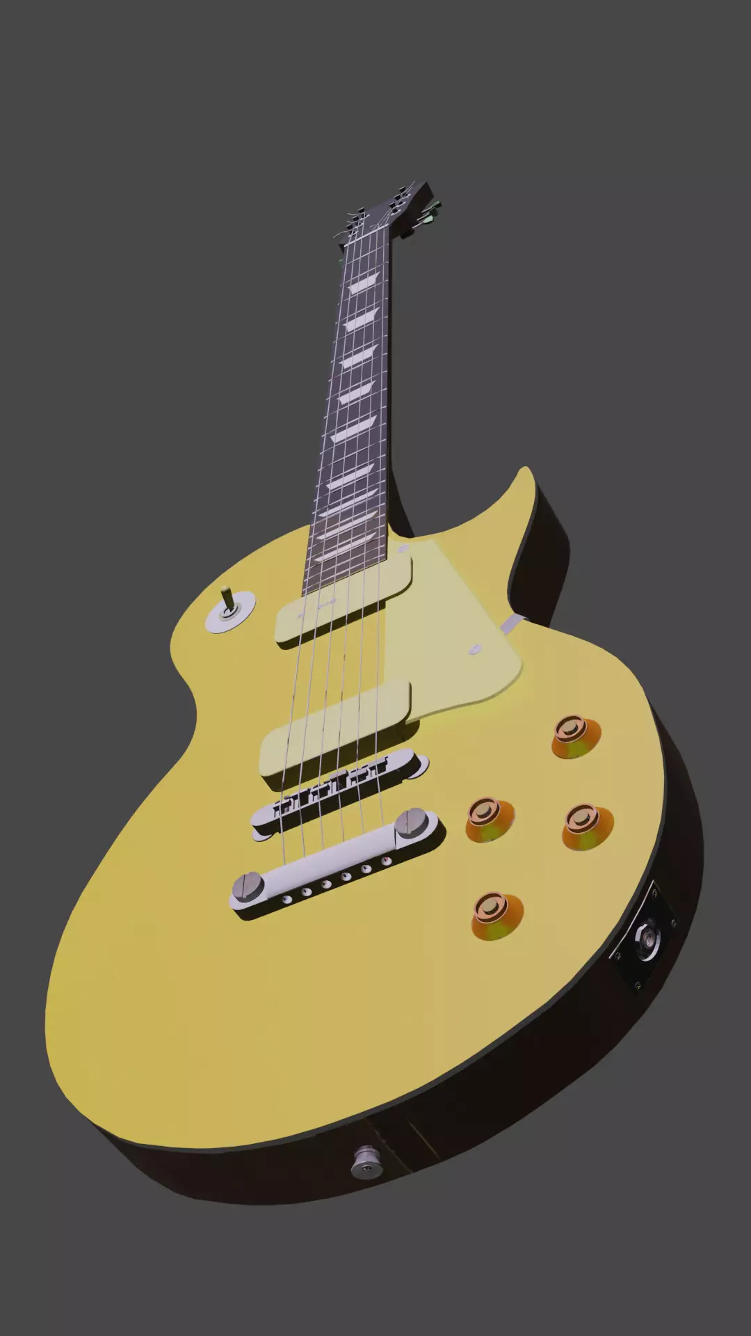 Les Paul Guitar 3D model_0