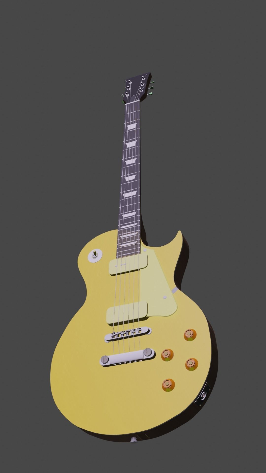Les Paul Guitar 3D model_3