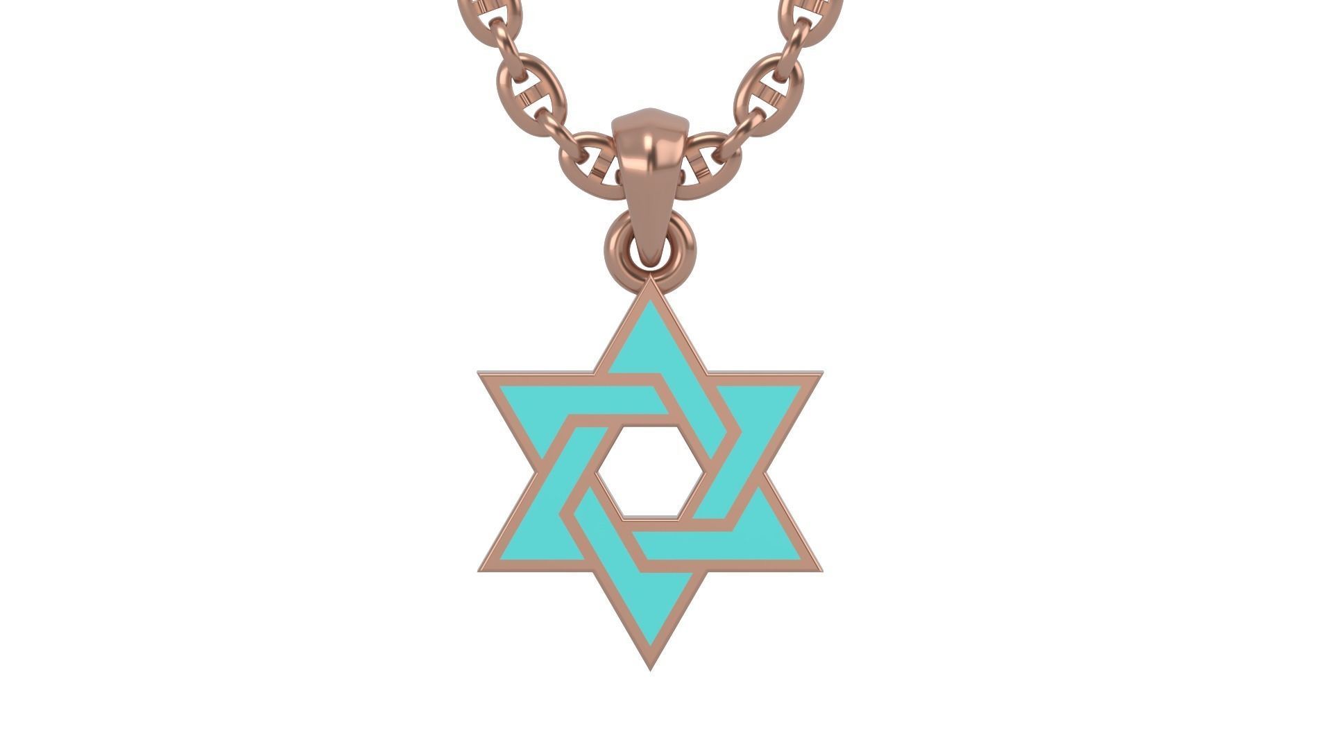 Star of david V3 3D print model_4