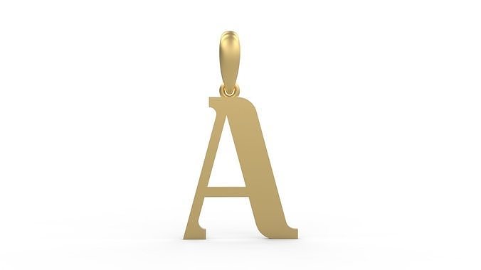 Initial Letters Pendant Quickjob A 3D print model