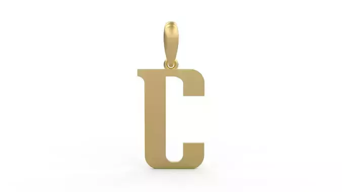Initial Letters Pendant Quickjob C