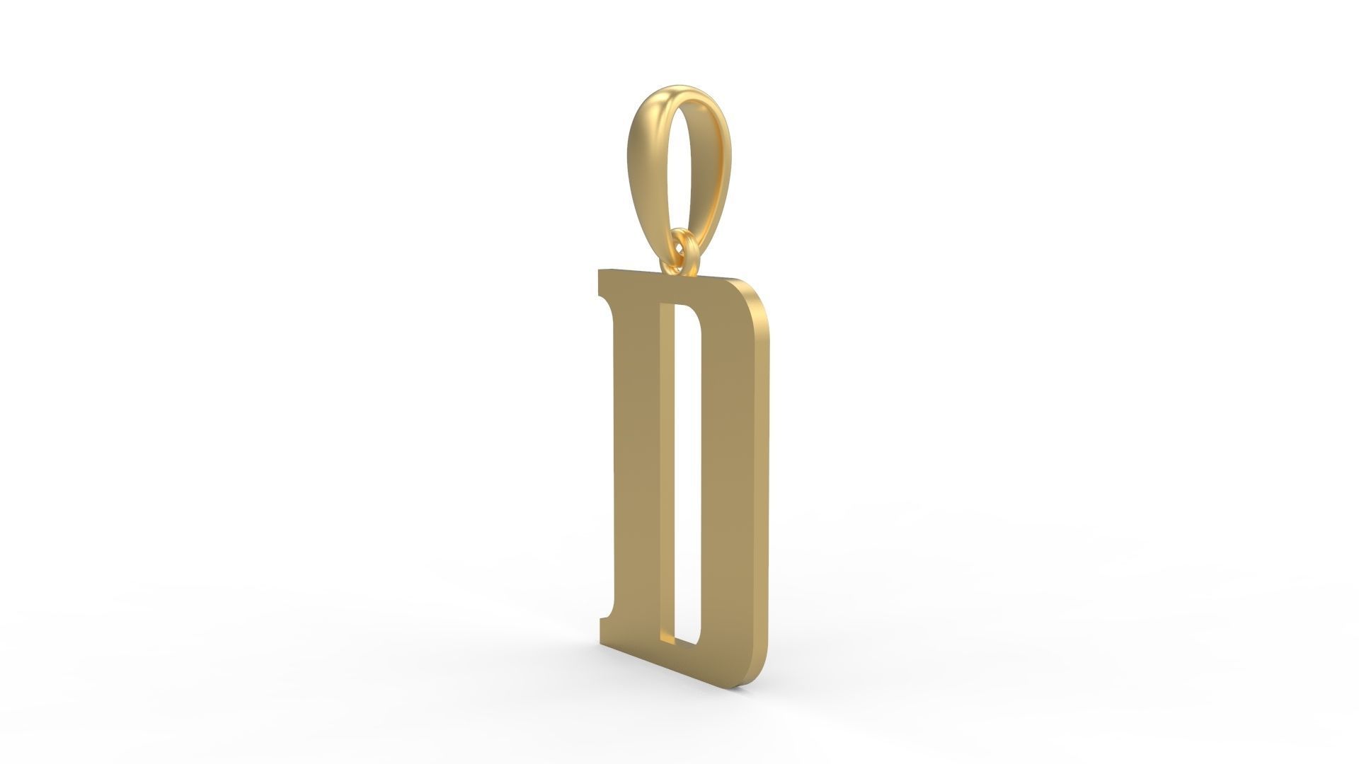 Initial Letters Pendant Quickjob D 3D print model_1