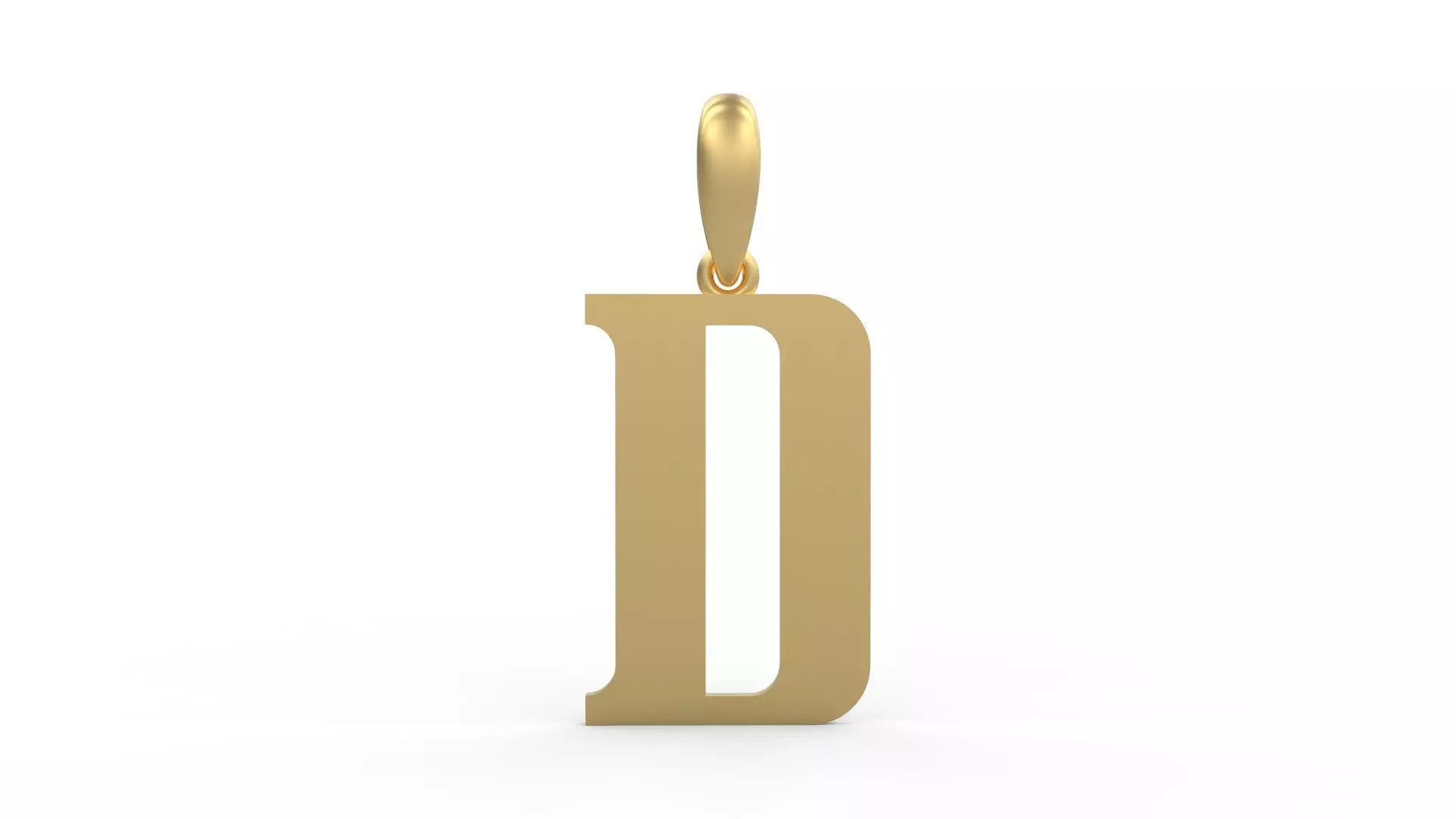 Initial Letters Pendant Quickjob D 3D print model_0